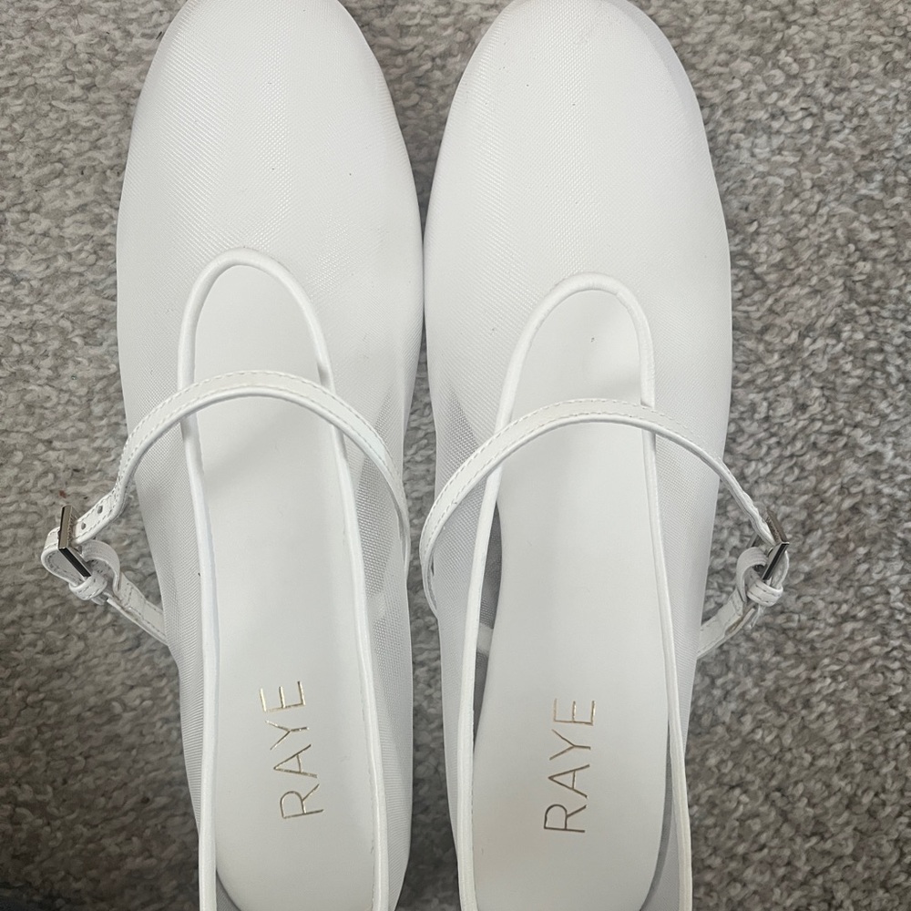 RAYE Adina Women's Classic Sheer White Flats